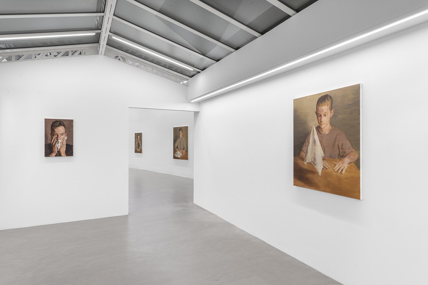 Installation view of The White Whale, Bremond Capela, Paris, France, 2025